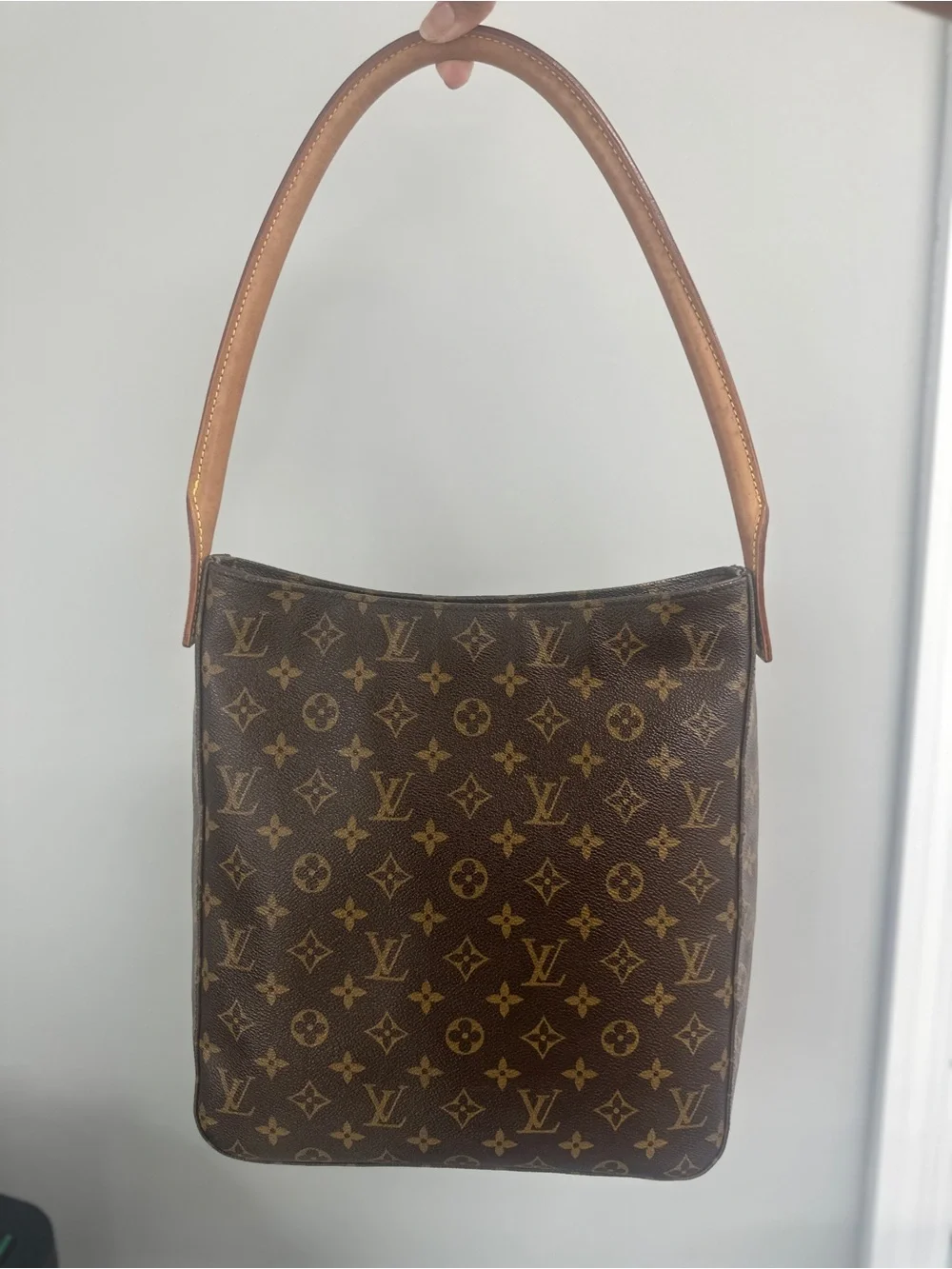 Vintage Authentic Louis Vuitton Looping GM Monogram Canvas Tote